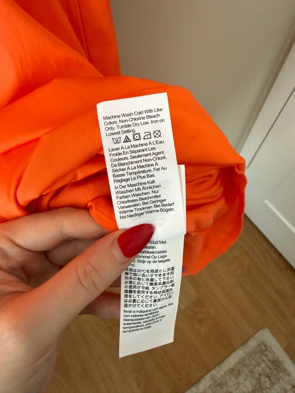 NWT - J. Crew - V-neck Midi Dress in Cotton Poplin - Sweet Tangerine